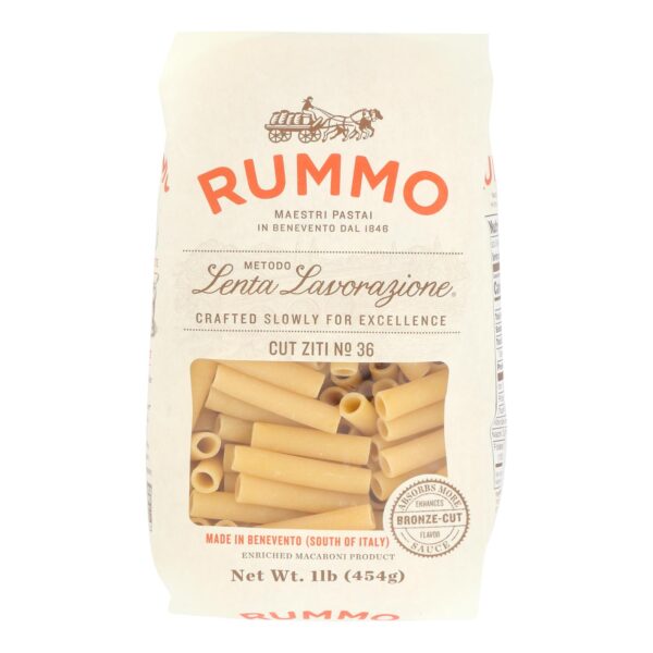 Rummo - Pasta Cut Ziti - Case Of 12-1 Lb