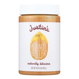 Justin's Nut Butter Peanut Butter - Honey - Case Of 12 - 16 Oz.