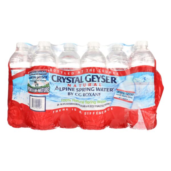 Crystal Geyser Alpine Spring Water, Spring Water  - 1 Each - 24/16.9z - Image 2