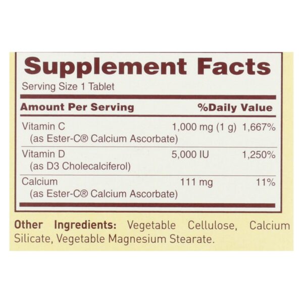 American Health - Ester-c With D3 Bone And Immune Health Complex - 60 Tablets - Image 2