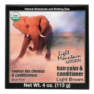 Light Mountain Hair Color/conditioner - Organic - Light Brown - 4 Oz