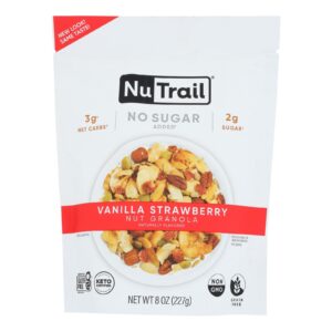 Nutrail - Granola Keto Vanilla Strawberry - Case Of 6-8 Ounces