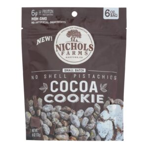 Nichols Farms - Pistachio Nut Shell Cocoa Cookie - Case Of 15-6 Ounces