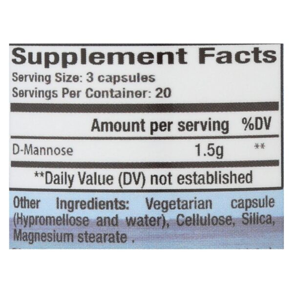 Cleartract D-mannose Formula - 500 Mg - 60 Capsules - Image 2