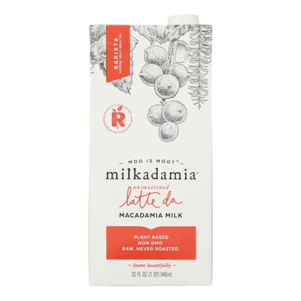 Milkadamia - Mcdm Milk Unswt Lte D Brst - Case Of 6-32 Fz