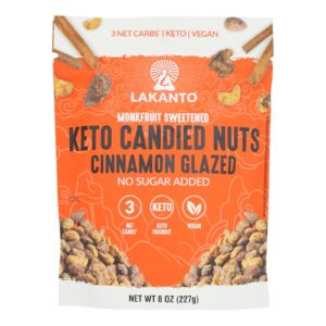 Lakanto - Nuts Keto Cinnamon Glazed - Case Of 12-8 Oz