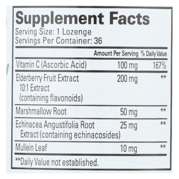 Quantum Elderberry Lozenges Raspberry - 36 Lozenges - Image 2