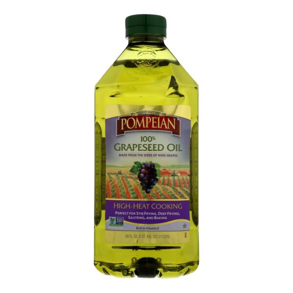 Pompeian 100% Grapeseed Oil - Case Of 8 - 68 Fz