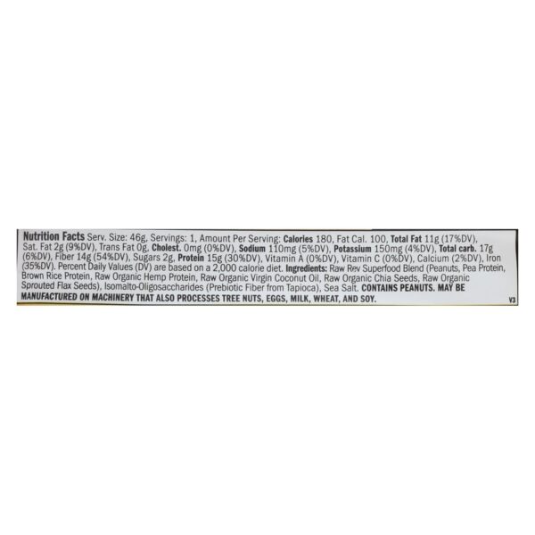 Raw Revolution Glo Bar - Creamy Peanut Butter And Sea Salt - 1.6 Oz - Case Of 12 - Image 2