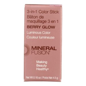 Mineral Fusion - Color Stk 3-in-1 Berry Glow - 1 Each-.16 Oz