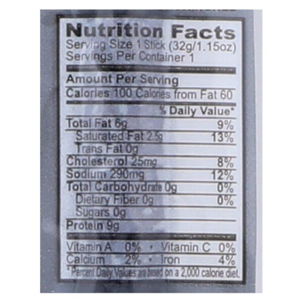 Chomps Venison Sticks - Pepper - Salt - Case Of 24 - 1.15 Oz - Image 2