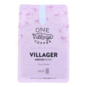 One Village Coffee - Coffee Villager Medium Whole Bean - Case Of 6-12 Oz