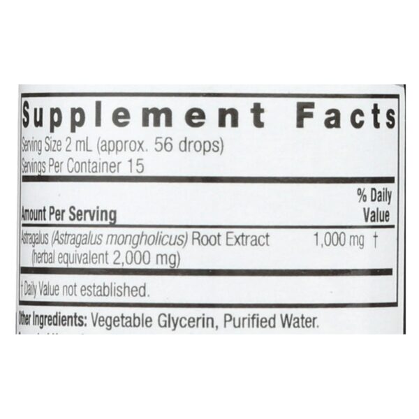 Nature's Answer - Astragalus Root Alcohol Free - 1 Fl Oz - Image 2