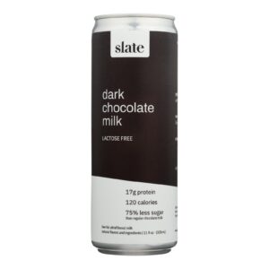 Slate Milk - Milk Aseptic Lf Dark Chocolate - Case Of 12 - 11 Fz