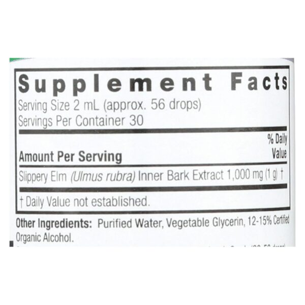 Nature's Answer - Slippery Elm Inner Bark - 2 Fl Oz - Image 2