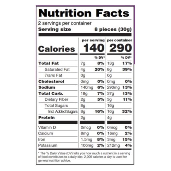 Woodstock Organic Dark Chocolate Rice Bites With Sea Salt - Case Of 8 - 2.1 Oz - Image 2