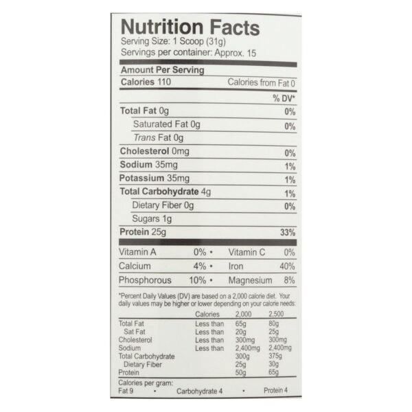 Growing Naturals Organic Raw Rice Protein - Vanilla Blast - 16.4 Oz - Image 2
