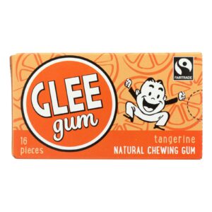 Glee Gum Chewing Gum - Tangerine - Case Of 12 - 16 Pieces