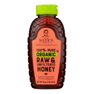 Nature Nate's - Honey Raw Unfiltered - Case Of 6-16 Oz