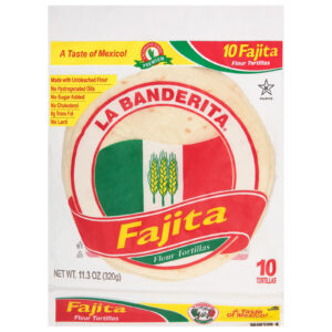 La Banderita Fajita Flour Tortillas - Case Of 12 - 11.3 Oz