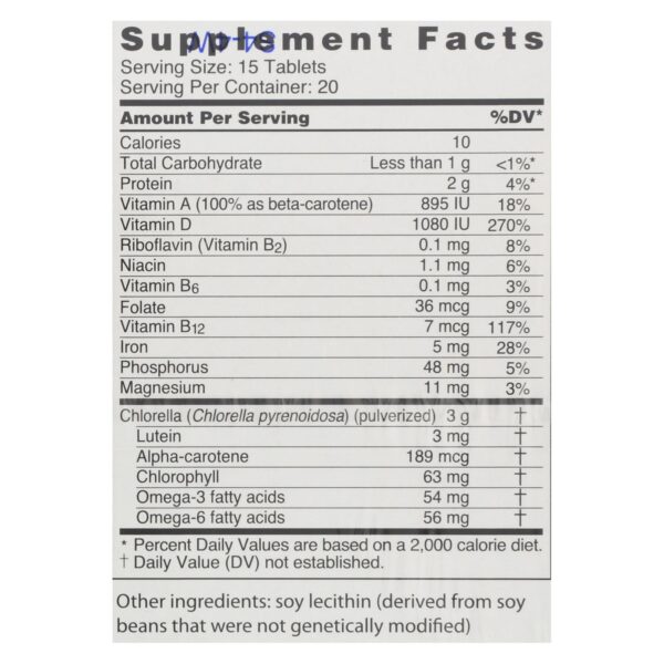 Sun Chlorella A Tablets - 200 Mg - 300 Tablets - Image 2