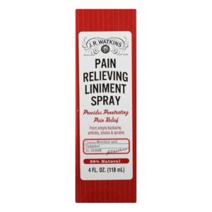 J.r. Watkins Natural Pain Relieving Liniment Spray - 4.0 Oz