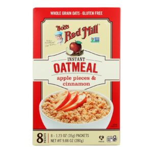 Bob's Red Mill - Instant Oatmeal Gluten Free Pkt Apple Cinnamon - Case Of 4-9.88 Oz