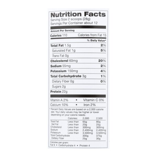 Teras Whey Protein Powder - Whey - Organic - Plain Unsweetened - 12 Oz - Image 2