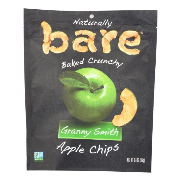 Bare Fruit Apple Chips - Granny Smith - Case Of 12 - 3.4 Oz