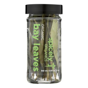Spicely Organics - Organic Bay Leaves - Case Of 3 - 0.09 Oz.