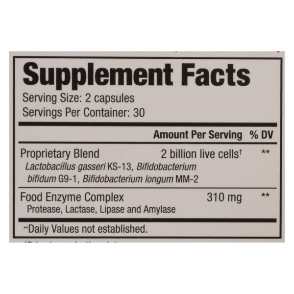Kyolic - Kyo-dophilus With Enzymes Digestion - 60 Capsules - Image 2