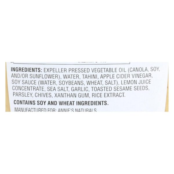 Annie's Naturals Dressing Goddess - Case Of 6 - 8 Fl Oz. - Image 2