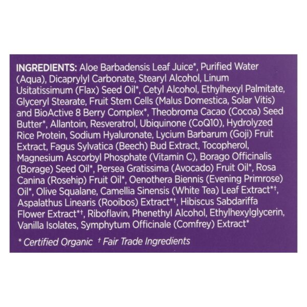 Andalou Naturals Resveratrol Q10 Night Repair Cream - 1.7 Fl Oz - Image 2