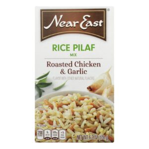 Near East Rice Pilaf Mix - Chicken And Garlic - Case Of 12 - 6.3 Oz.