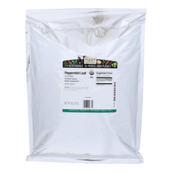 Frontier Herb Peppermint Leaf Organic Cut And Sifted - Single Bulk Item - 1lb - Image 2