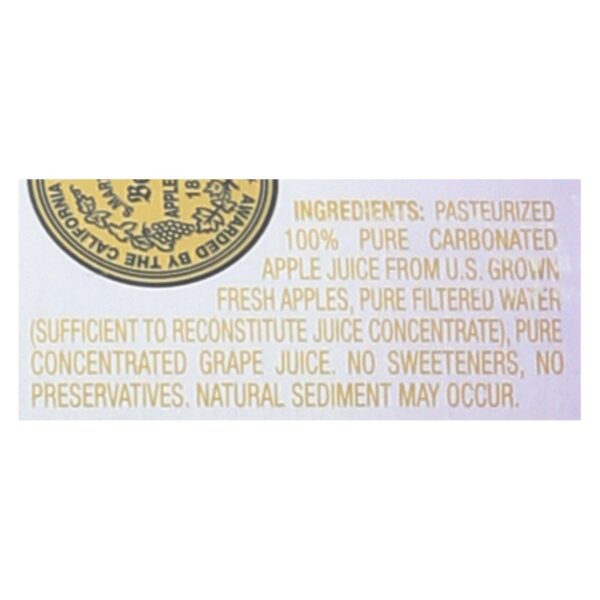 Martinelli's Sparkling Juice - Apple Grape - Case Of 12 - 25.4 Fl Oz. - Image 2