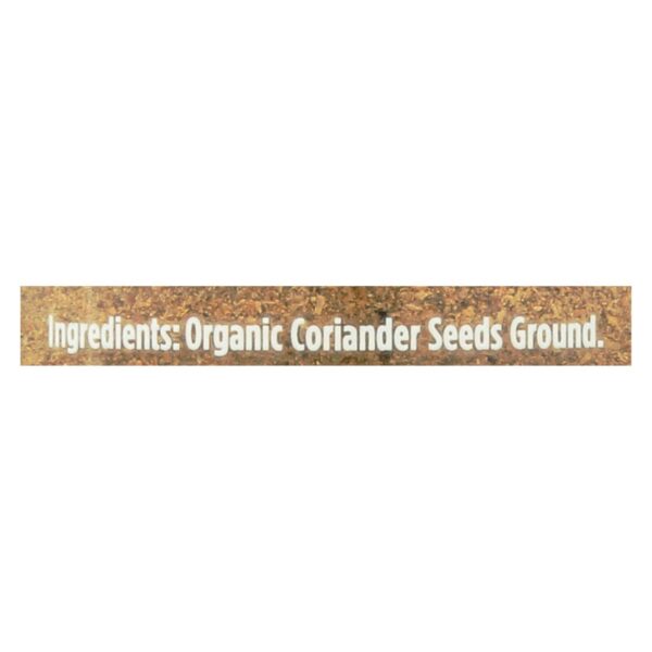 Spicely Organics - Organic Coriander - Ground - Case Of 3 - 1.4 Oz. - Image 2