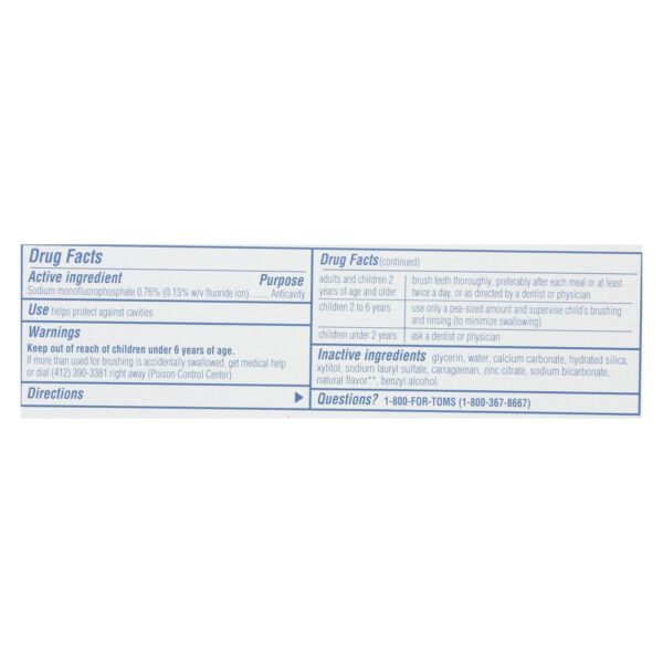 Tom's Of Maine - Tp Whole Care Cinnamn Clove - Case Of 6 - 4 Oz - Image 2