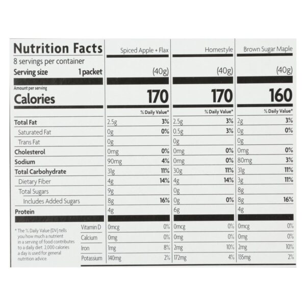 Nature's Path Organic Hot Oatmeal - Variety Pack - Case Of 6 - 11.3 Oz. - Image 2