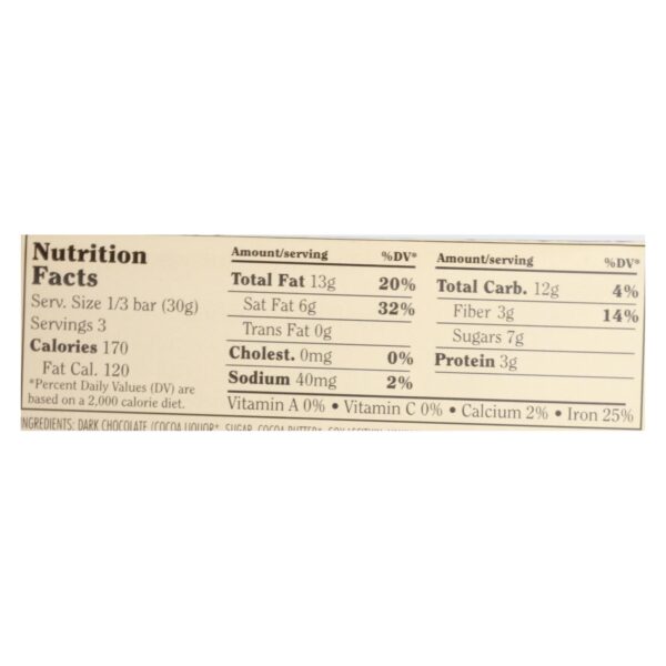 Chocolove Xoxox - Bar - Almond - Sea Salt - 70% Dark Chocolate - Case Of 12 - 3.2 Oz - Image 2