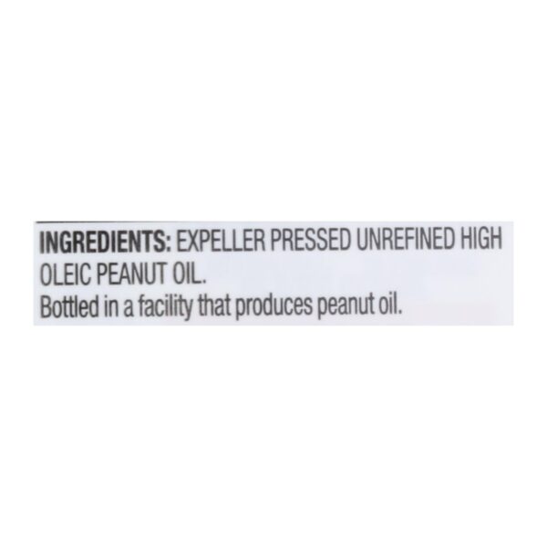 Spectrum Naturals Unrefined Peanut Oil - Case Of 12 - 16 Fl Oz. - Image 2
