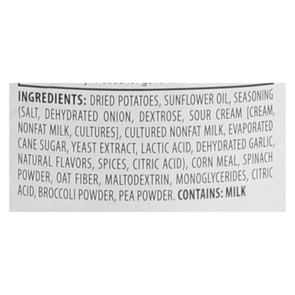Sensible Portions Sour Cream & Onion Garden Veggie Chips In A Canister  - Case Of 12 - 5 Oz - Image 2