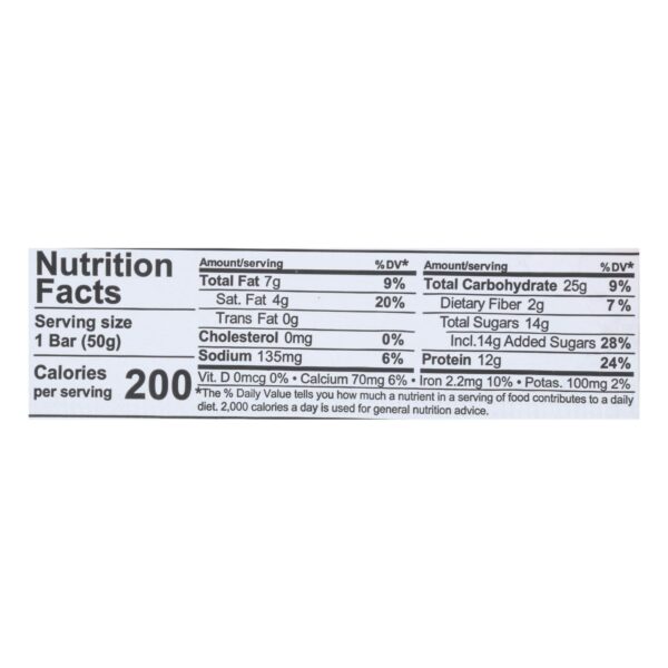 Nugo Nutrition Bar - Dark - Chocolate Chocolate Chip - 50 G - Case Of 12 - Image 2