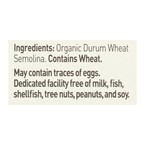 Bionaturae Pasta - Organic - 100 Percent Durum Semolina - Spaghetti - 16 Oz - Case Of 12 - Image 2