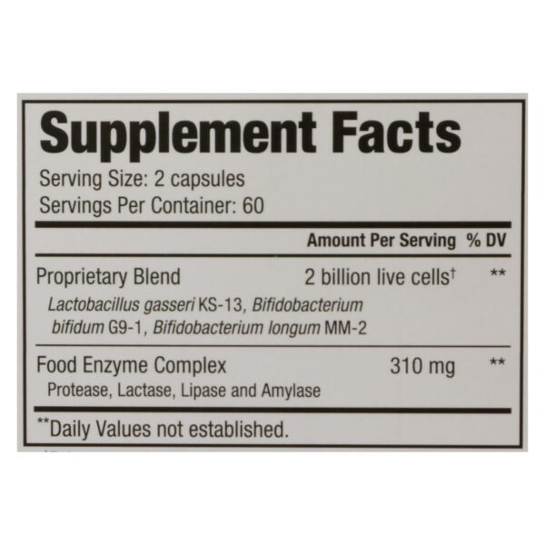 Kyolic - Kyo-dophilus Probiotics Plus Enzymes - 120 Capsules - Image 2