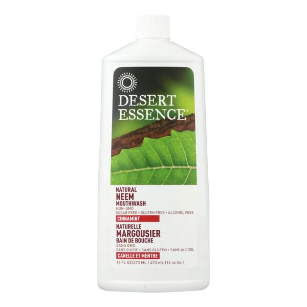 Desert Essence - Mouthwash - Natural Neem - Cinnamint - 16 Oz - Image 2