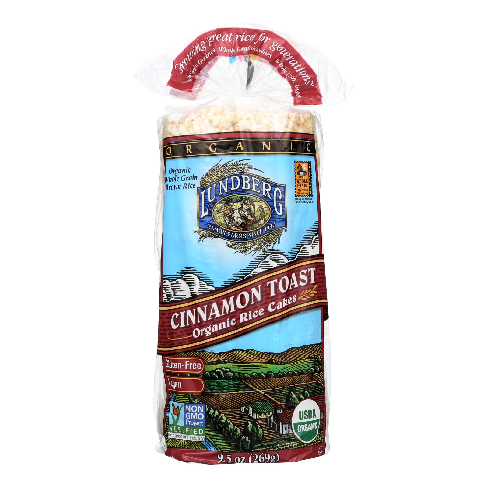 Lundberg Family Farms - Rice Cake Cinnamon Toast - Case Of 6-9.5 Oz - Image 3