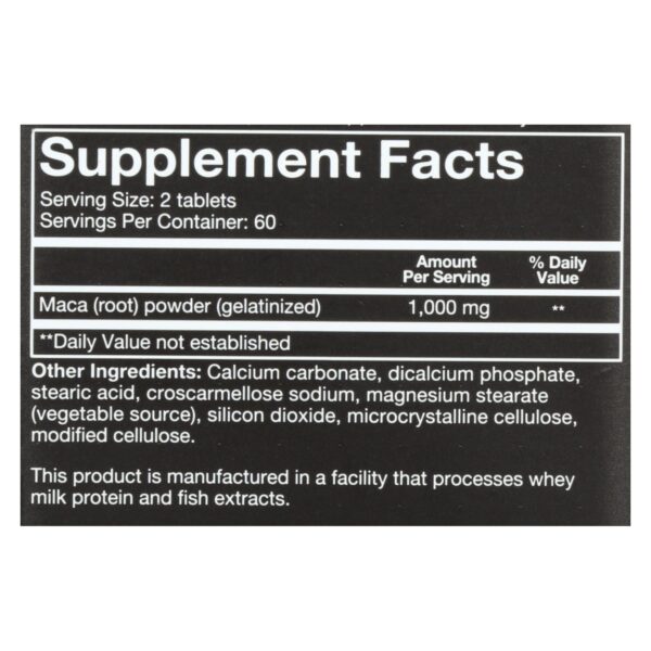 Youtheory Dietary Supplement Men's Maca  - 1 Each - 120 Tab - Image 2