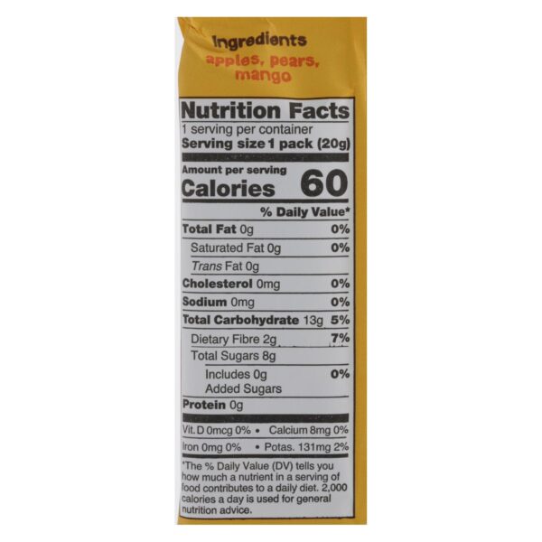 Bear Real Fruit Roll Yoyo - Mango - Case Of 6 - 3.5 Oz - Image 2