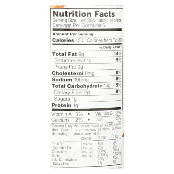 Sensible Portions, Garden Veggie Chips, Cheddar Cheese - Case Of 12 - 5 Oz - Image 2